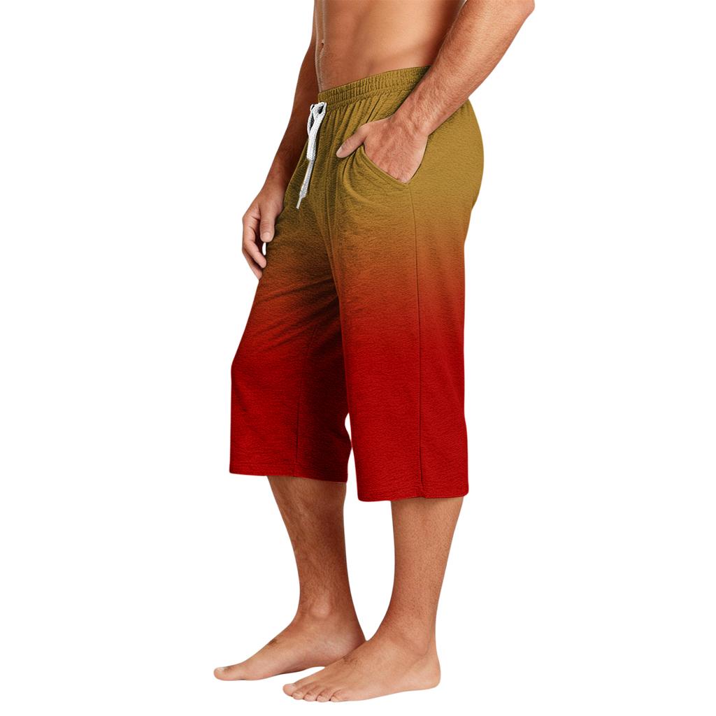 Herrshorts, casual, med dragsko, kort