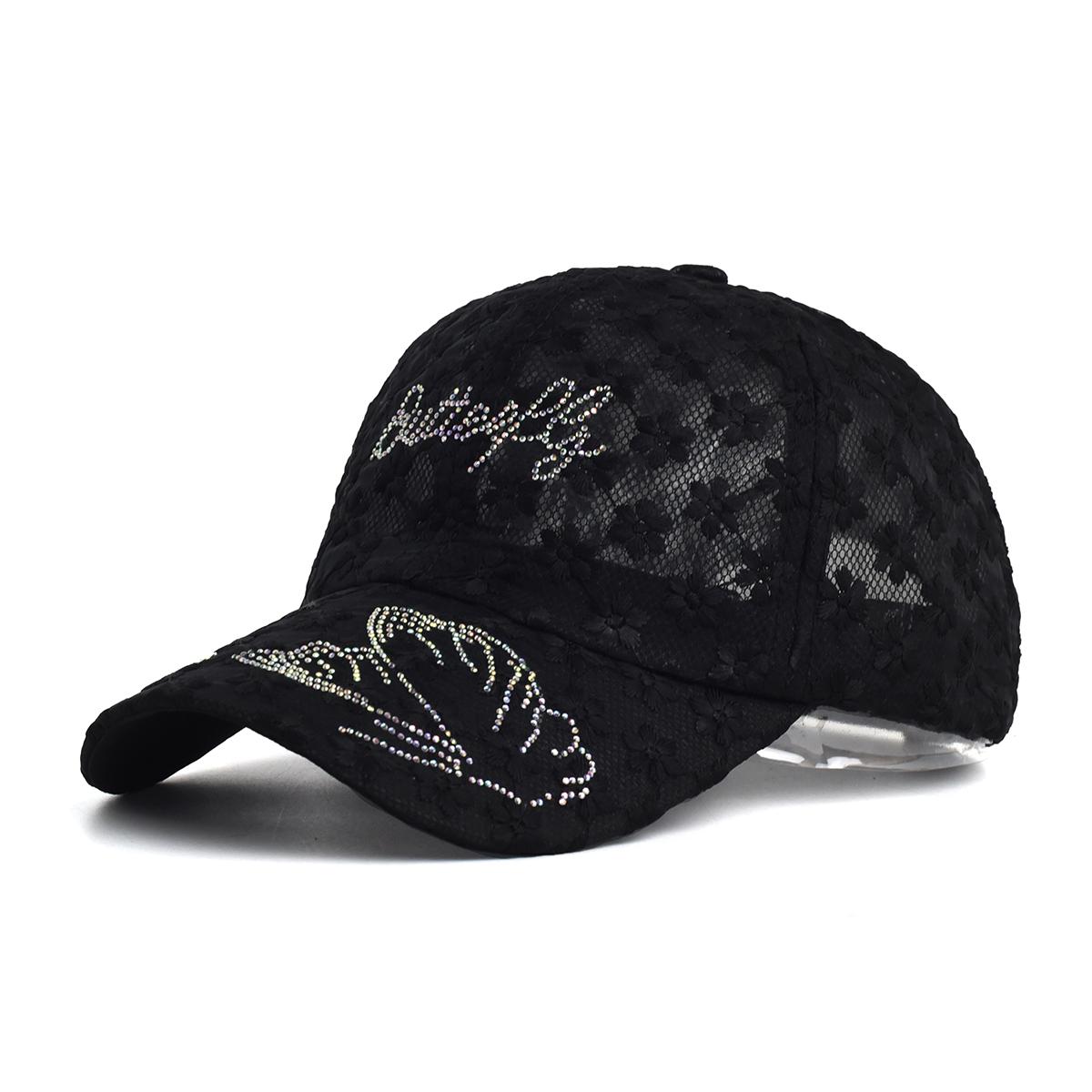 

Embroidery Baseball Cap - Soft and Comfortable Top, Exquisite Embroidery Design - Ideal for Women and Men, Perfect for Sports 56-60cm чорний