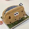 Cartoon Cookies Plush Pencil Case Cute Stuffed Pencil Bag Kawaii Stationery Storage Bag Portable Travel Cosmetic Bag