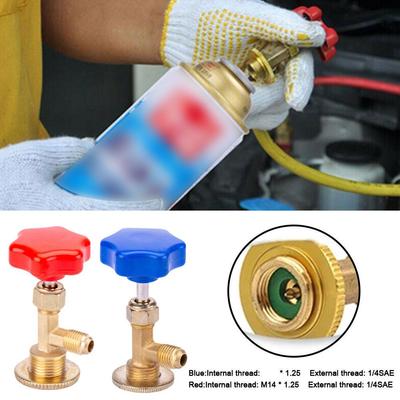 Abridor de válvulas para refrigerante de aire acondicionado R12, R600, R22, R134a y R410A. Herramientas para aire acondicionado Z9G1.