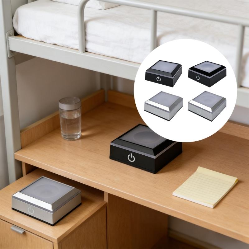 LED Touch Sensitive Crystals Atmospheres Lamp Base Featuring Dimmable Light for Jewelry Display and Home Decoration