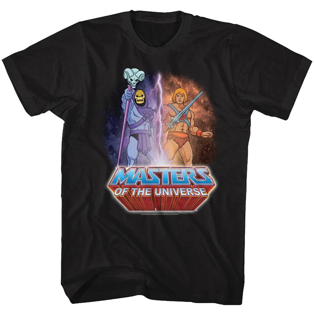 Masters Of The Universe 80 s Cartoon He-Man & Nemesis Skeletor Men s T Shirt S