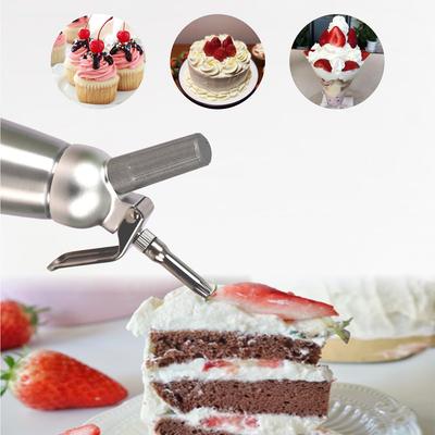 Dispensador de Chantilly de Alumínio para Café Decoração de Bolo Fabricante de Chantilly 500ML (Sem FDA)