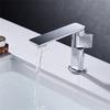 Nouveau Robinet de Lavabo de Salle de Bain Gris Monocommande Eau Chaude et Froide Robinetterie Laiton Mélangeur d'Évier Noir Chrome Gris Robinet