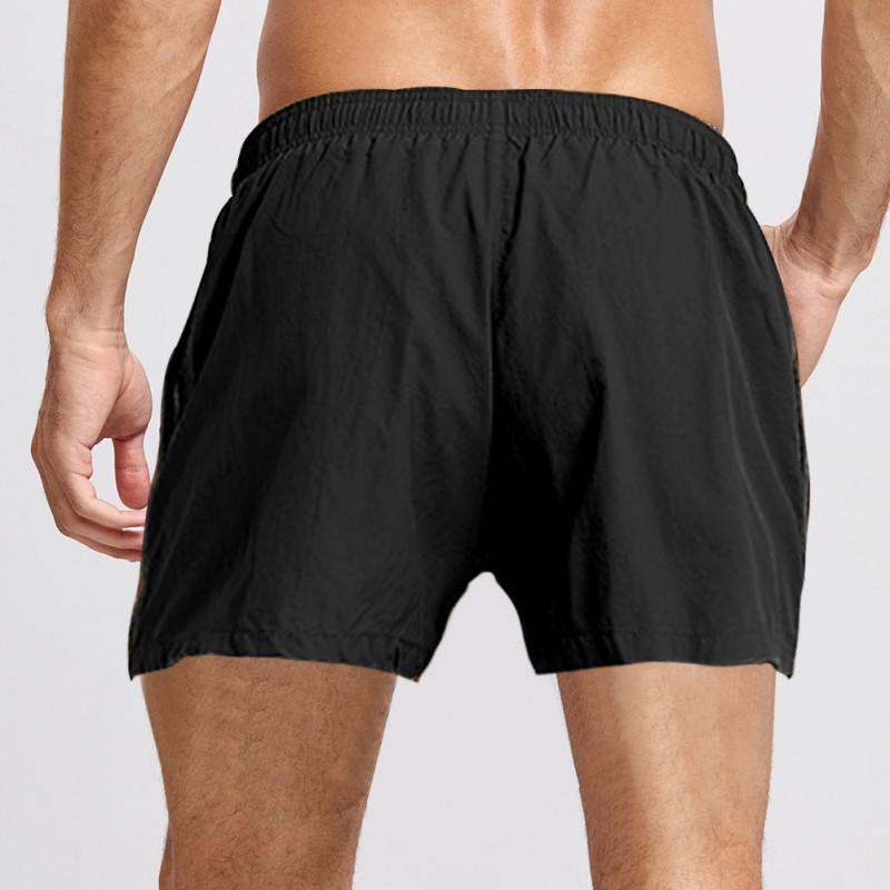 Mens Quick-Dry Swim Trunks Surfing Beach Vacation Casual Shorts With Mesh Lining
