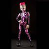 Kids Womens Halloween Costume Skeleton Cosplay Bodysuit Skinny Catsuit Jumpsuit