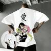Unisex Demon Slayer Anime TShirt Man Women Crew Neck Oversized Casual Short Sleeve Tee Streetwear Print Top 2026 Summer New Y2k