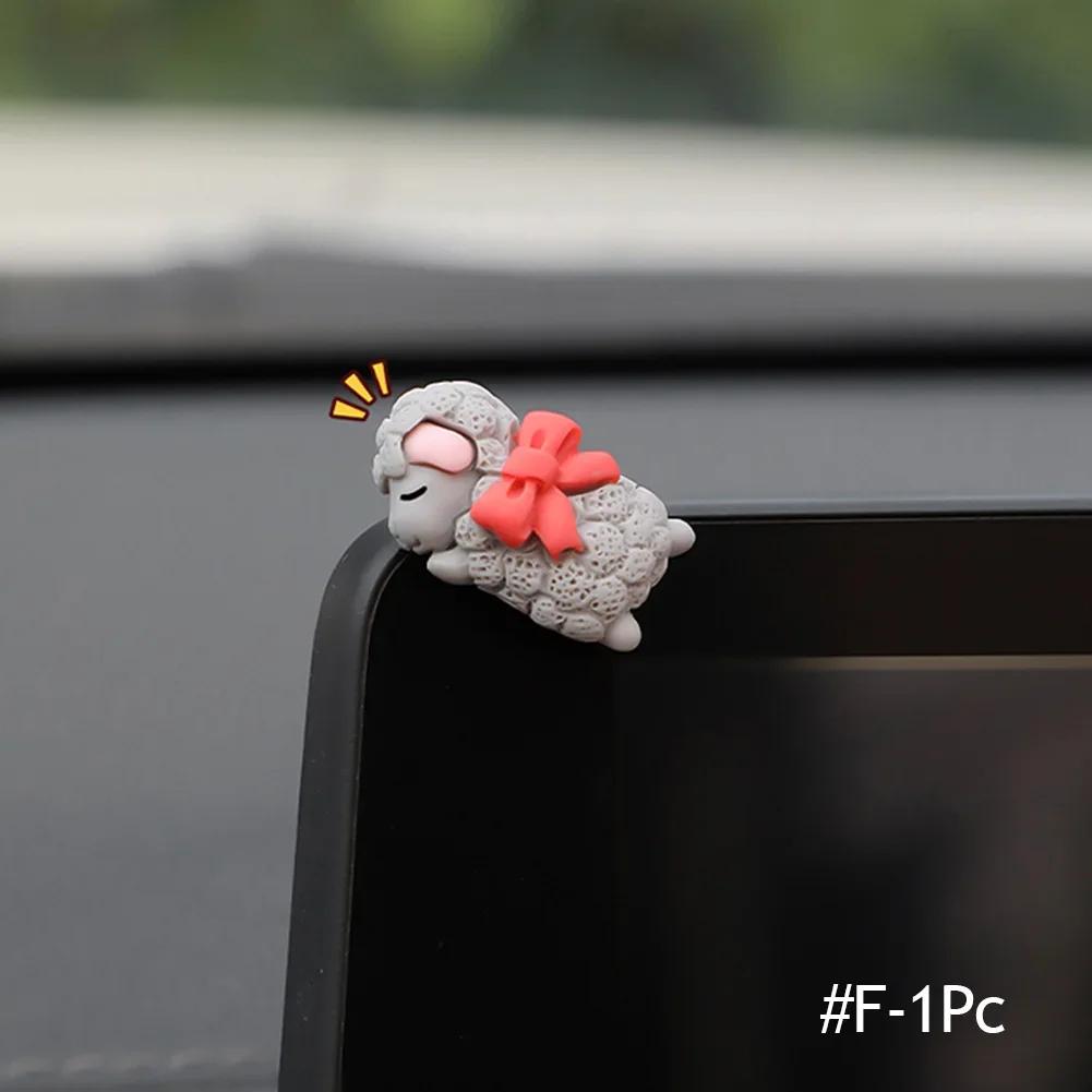 6/1pcs Cute Animal Ornament Car Center Console Display Screen Ornament Car Rearview Mirror Bike Little Turtle Cute Pendant Doll