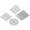 4pcs Set Gear Shape 3D Chocolate Cake Fondant Silicone Mold DIY Resin Jewelry Pendant Decortion