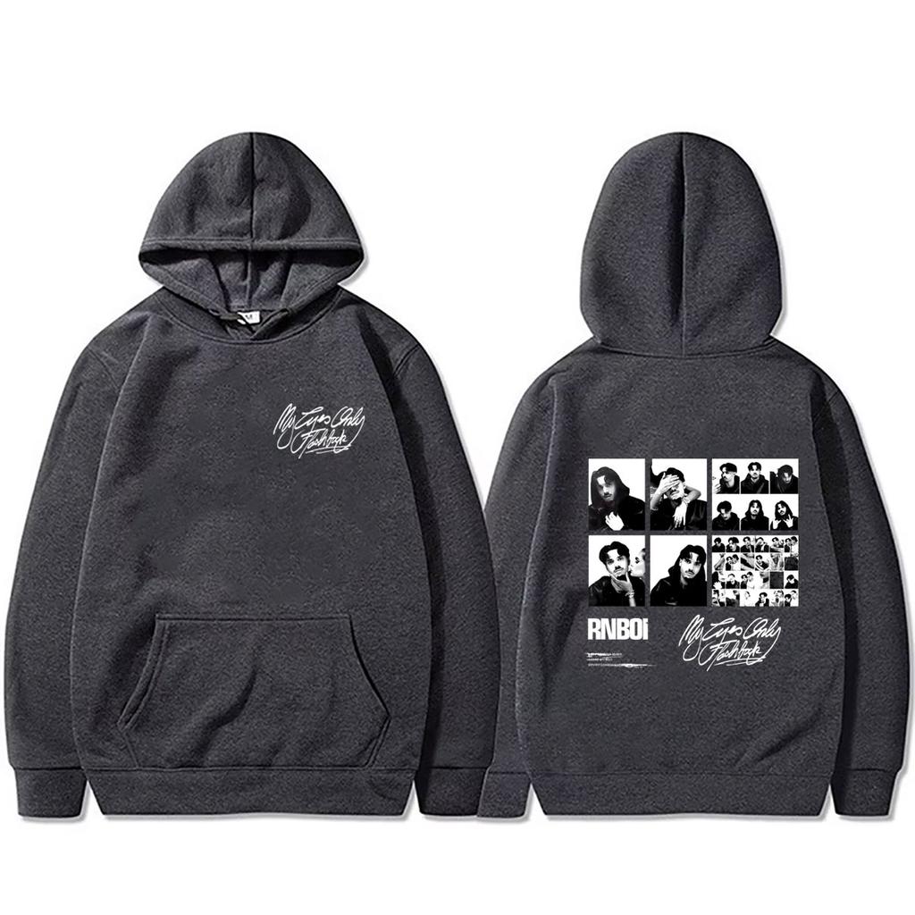 Rapper RnBoi My Eyes Only Flashback Album Hoodie Men Women Hip Hop Fashion Music Pullover Hoodies Tracksuit