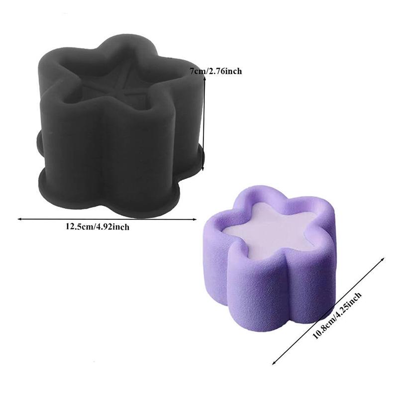 1PC Flower Heart Design Silicone Mousse Cake Mold Pudding Cup Party Cake Chocolate Making Dessert Tools Kitchen Baking Mold