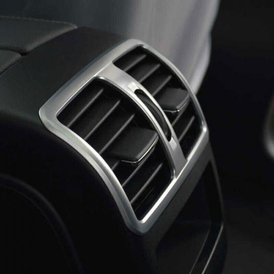 Matte Silver Central Console Air Outlet Vent Cover For Benz GLK Car Inner 09-15