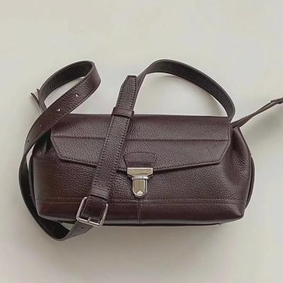 Borsa da Moto in Pelle Conciata al Vegetale 2025: Borsa a tracolla messenger retrò di grande capacità