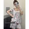 Italian Light Luxury ~ ABJ Gray Strawberry Pajamas Women's Suit Summer Thin Breathable Comfortable Can Be Worn Outside Homewear
