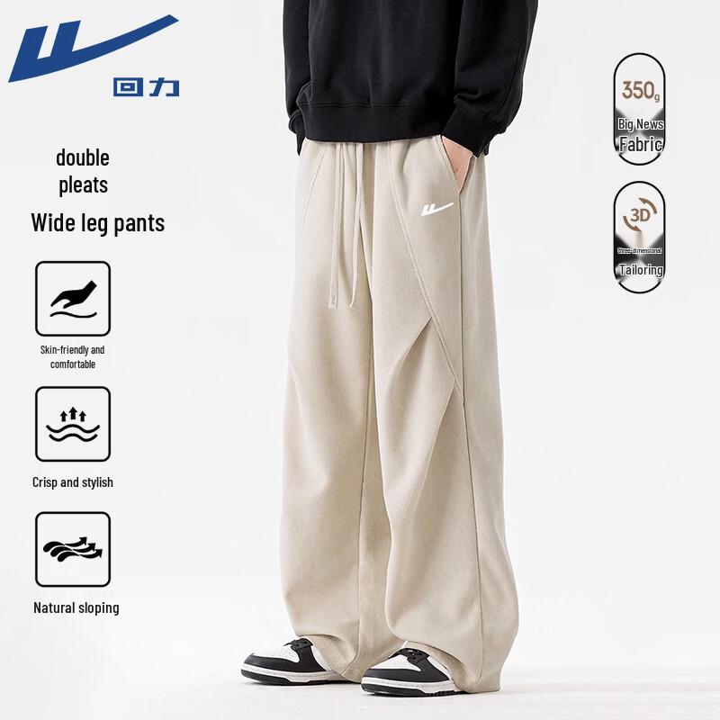 

Warrior Men s White Logo Loose Fit Casual Sports Pants M