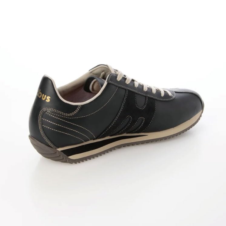 Mobus Men's Leather Sneakers, Genuine Leather, Sports, Casual, Walking Shoes with Antibacterial and Odor-Resistant Insoles, Current Model CELLE PL (Bl