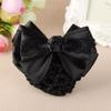 Bank Fashion Ladies Headwear Rose Barrette Hairgrips Bow Hair Net Snood Hair Clip