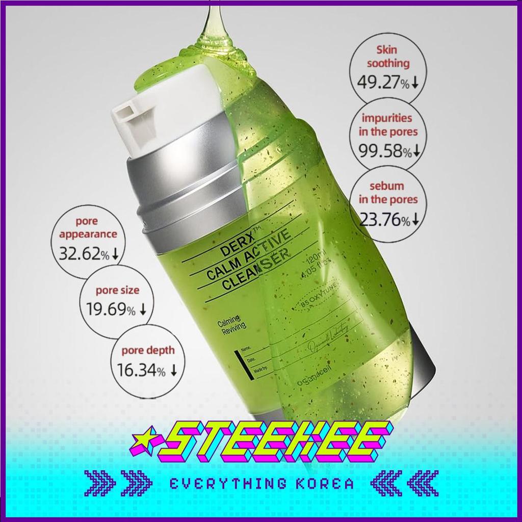 OGANACELL DERX Calm Active Soothing Facial Cleanser 120ml by Steekee Korea 4000