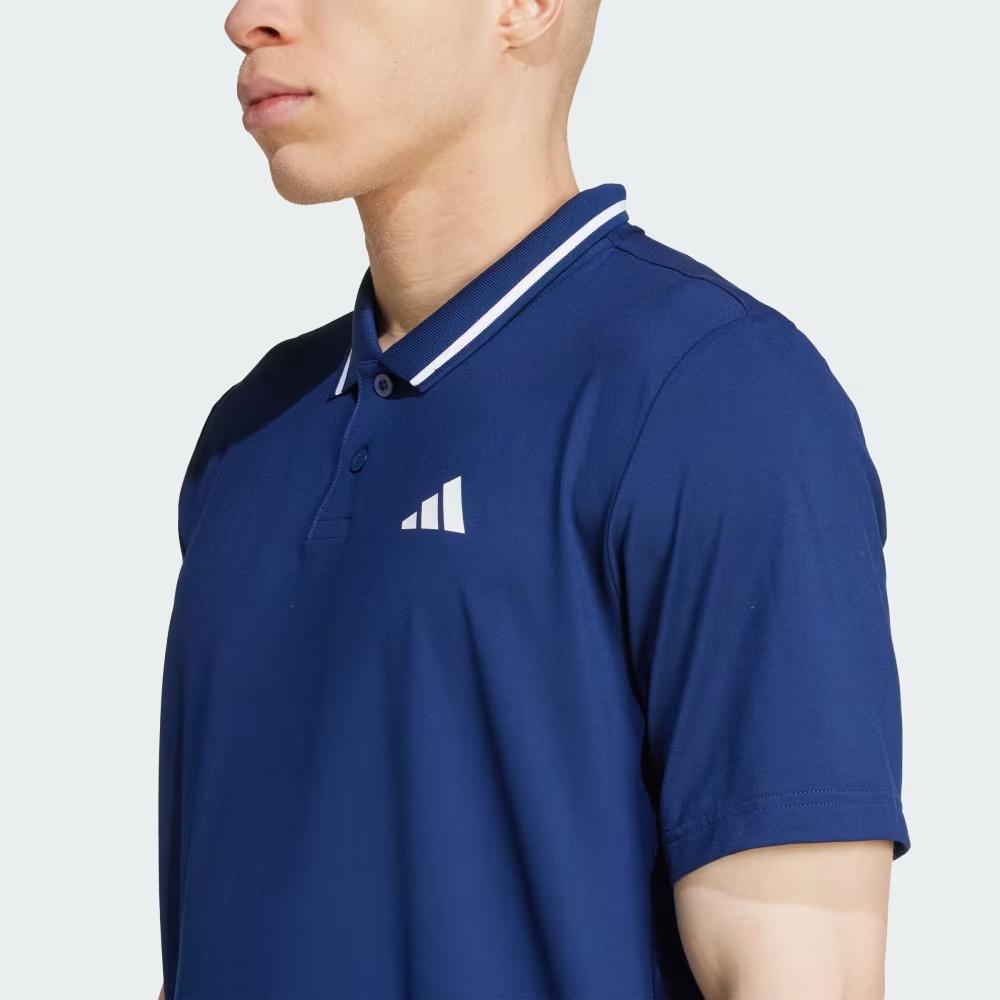 adidas Tennis Climacool Confortevole Versatile Elegante Morbido Polo a Maniche Corte Uomo top Blu JF8425