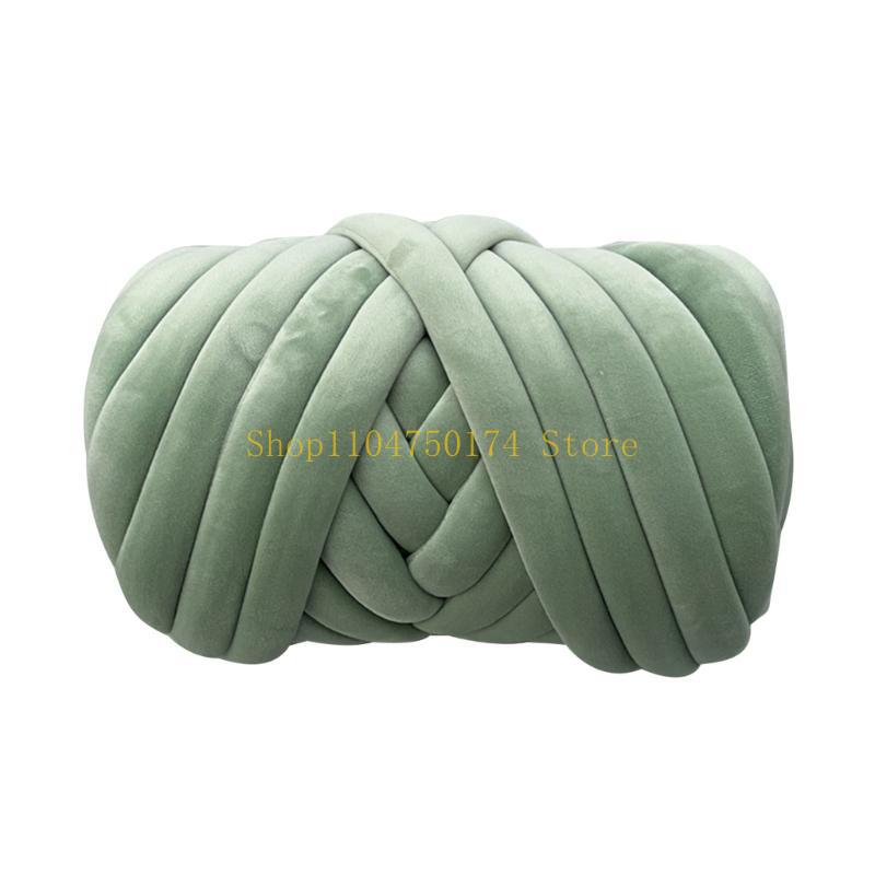 Chunky Tube Yarn for Knitting Soft and Plush Crystal Braid Cotton Thread top sale