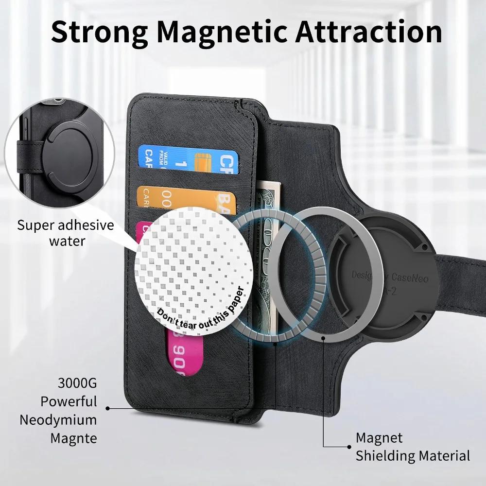 Magnetic Flip Phone Case For Samsung Galaxy S26 S25 S24 Ultra S22 S23 FE A57 A37 A17 A56 A36 A26 A16 A55 A35 A15 Cards Wallet