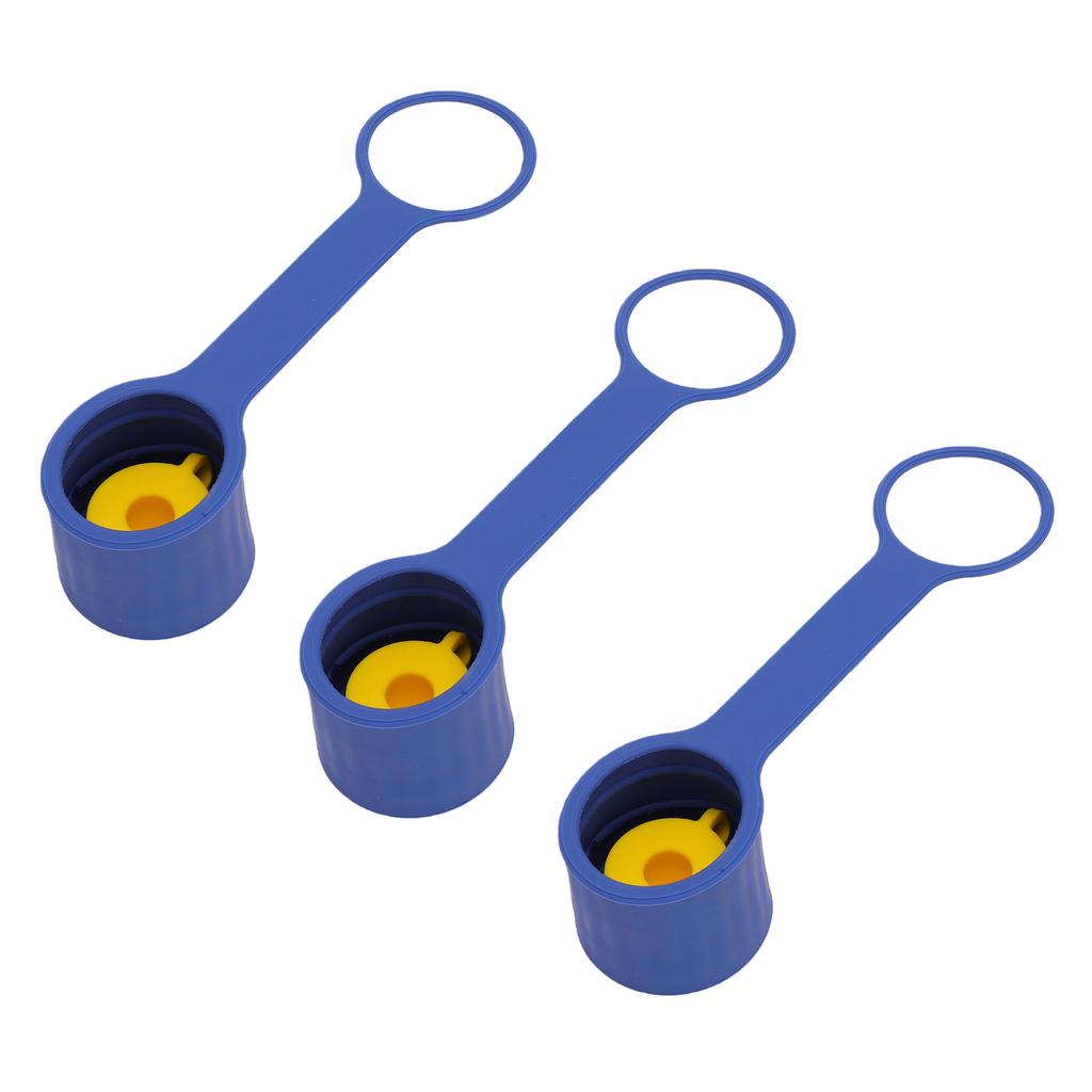 3Pcs Water Jug Cap 5 Gallon Silicone 2/3/4/5Gal Reusable Leakage Proof Replacement Lids for 55mm-60mm Bottle Standard Screw Crown Top Dark Blue