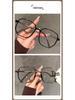 Ultralight Myopia Glasses for Women: Korean Style, Trendy, Anti-Blue Light, No Makeup, Round Face, Prescription Compatible.