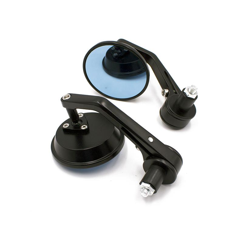 Universal for Yamaha for Kawasaki for Suzuki for Honda Motorcycle Handle Circular Rearview Mirror Reflector Scooter Mirrors