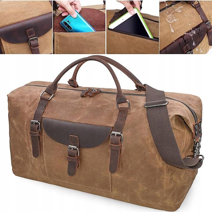 Duża Torba Podróżna Sportowa, Wielofunkcyjny Design 54X27X32Cm