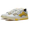 New LiNing Wave Pro Durable Breathable Low Top Skateboard Shoes Men's White Yellow AECS093-1
