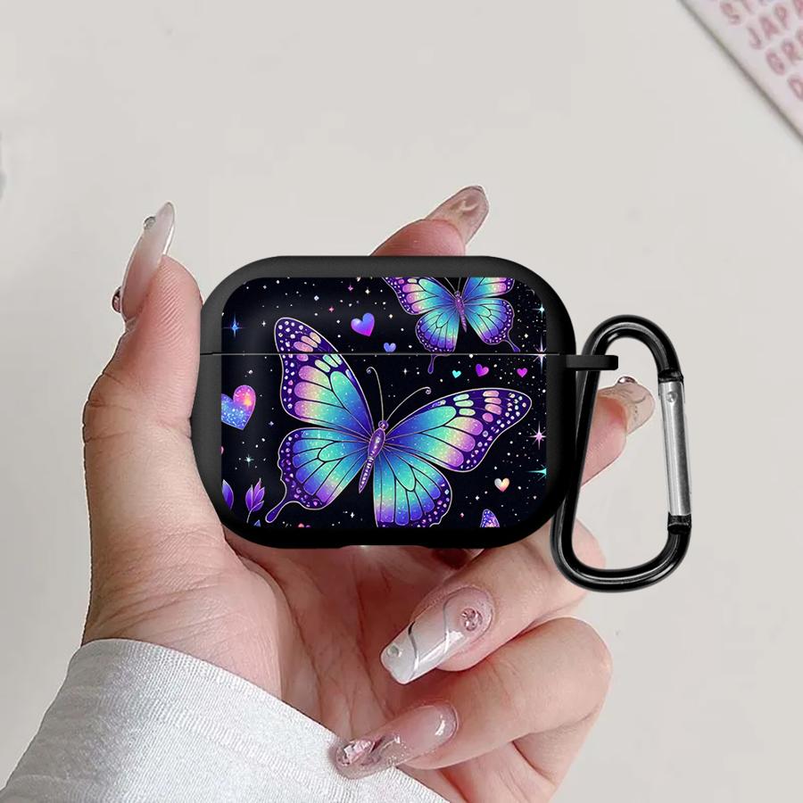 

Case For Airpods Pro2 2 3 1 Pro3 Pro 4 Earphone Cases Cover Blue-green Butterfly Airpods 4