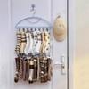 18 Clips Socks Drying Rack Large Capacity Stainless Steel Multi-clip Sock Drying Hanger Windproof Rust-proof