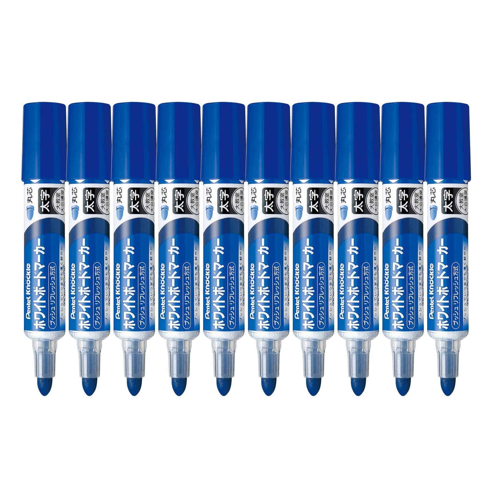 

Pentel Whiteboard Marker Nockle Blue Set of 10 EMWL5W-C синій