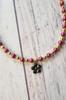 Handmade Choker Necklace with Flower Pendant