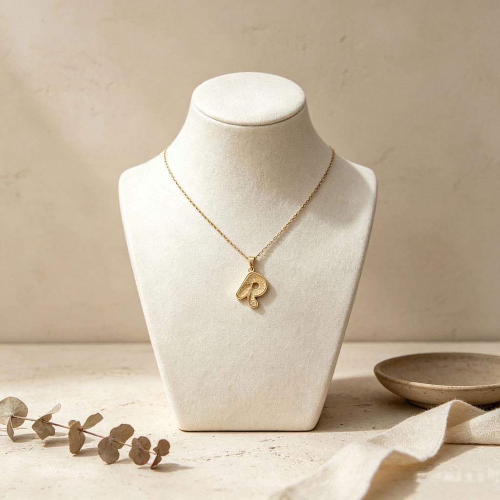 Trendy Modern Minimalist 26-Letter Cute Design Necklace