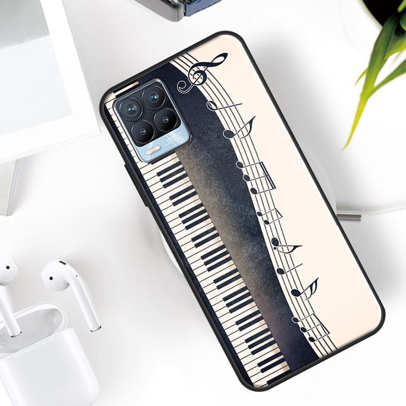 

Music Piano Elegant Case For Realme 15 11 12 13 14 Pro Plus C63 C61 C55 C51 C53 C25 C65 C67 C71 C75 GT6 GT7 Pro Realme 10 Pro Plus