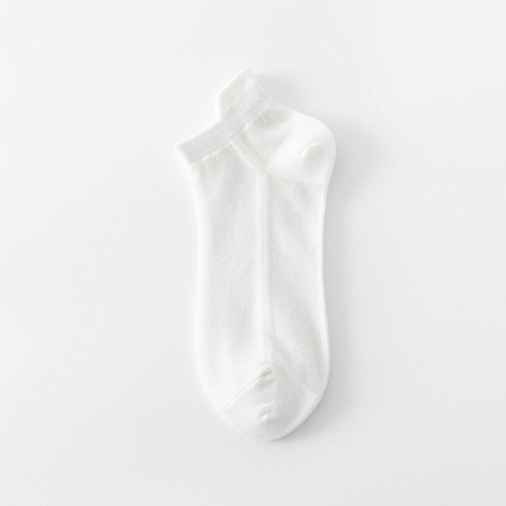 Solid Color Summer Mesh Socks Tube Sports Boat Socks Soft Short Running Socks  Cycling
