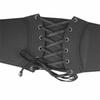 Solid Color PU Leather Corset Spicy Girl Western Cowboy Belt Gothic Wide Belt  Ladies