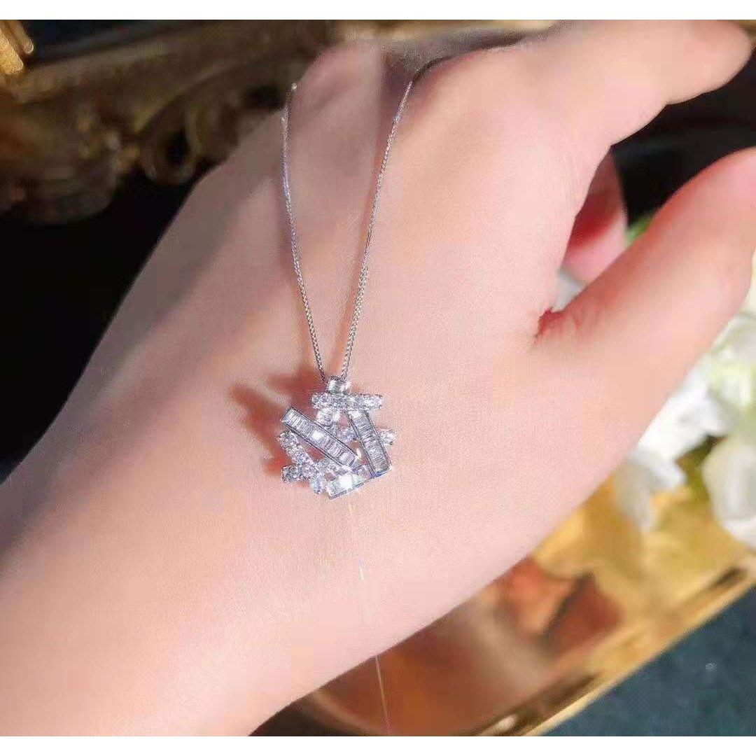 

Модный нишевый дизайн, усыпанный бриллиантами, метеорит, сияющий индивидуальностью и темпераментом светской львицы, квадратное ожерелье в корейском стиле