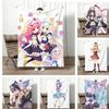 Anime N-NEKOPARAS Throw Lightweight 240g Flannel Blanket Soft Skin-friendly for Summer Cooling