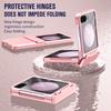 For Samsung Galaxy Z Flip6 5G/Z Flip5 5G Case Hard PC Non-Slip Phone Cover with Tempered Glass Film