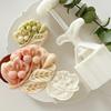 Dessert Molds Traditional Molds Set Flower Shape Cake Molds Set Pastry Molds ABS Texture Dessert Tool for Baking Use