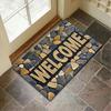 Welcome Door Mat Machine Washable Flannel Backing Non Slip Entry Rug for Front Door Garden Kitchen Bedroom Decor Carpet