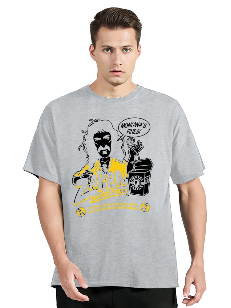 Frank Zappa t-Shirt Men's Black Graphic TShirt Cotton Retro Men Clothing Oversized Tees Tops