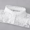 Winter Sweater With Fake Collar Inside, Hollow Lace Collar Decorative Fake Collar, Pure Cotton Hook Top Collar