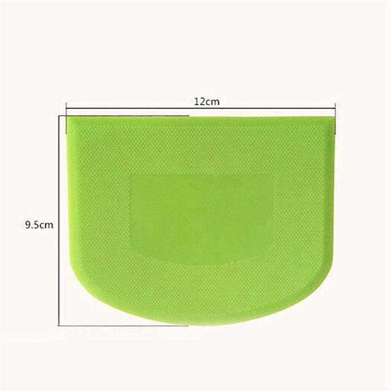 A84E-6 Pieces Dough Scraper Bowl Scraper Food-Safe Plastic Dough Cutter Flexible Plastic Scraper Practical Bench Scraper