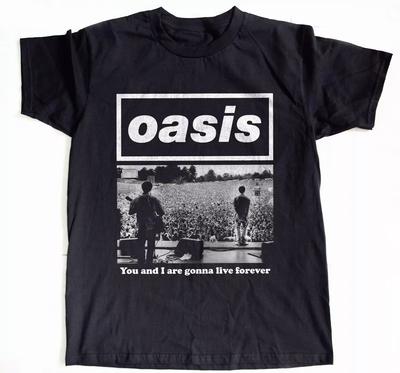 Oasis Tour Tričko Liam Noel Gallagher Potisk Bavlna Hip Hop High Street Unisex Tričko Módní Ležérní Harajuku Tričko