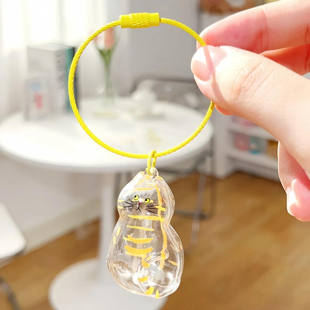 New Style Cat Hair Storage Bag Pendant Cute Pet Fur Souvenir Box Fashionable Versatile Keychain Accessories Gifts For Cat Lovers