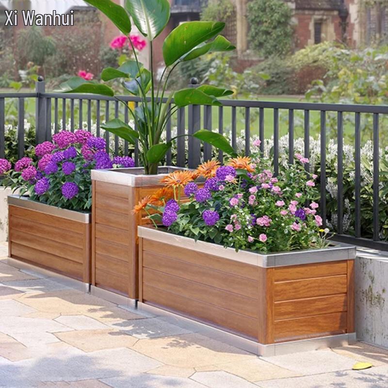XWH Outdoor Wooden Planter Box