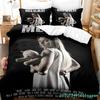M3GAN Movie Bedding Set Single Twin Full Queen King Size Bed Set Aldult Bedroom Duvetcover Sets 3D Anime Bed Sheet Set